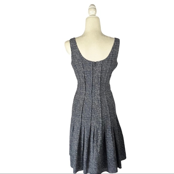 AKRIS PUNTO Pleated Dropped Waist Sleeveless Sheath Dress - Picture 3 of 15